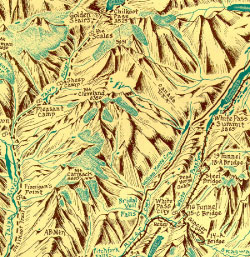 Chilkoot Trail Map Detail