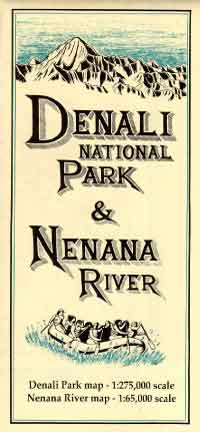 Denali National Park and Nenana River Map