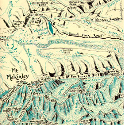 Denali National Park Map Detail