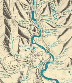 Nenana River Map Detail